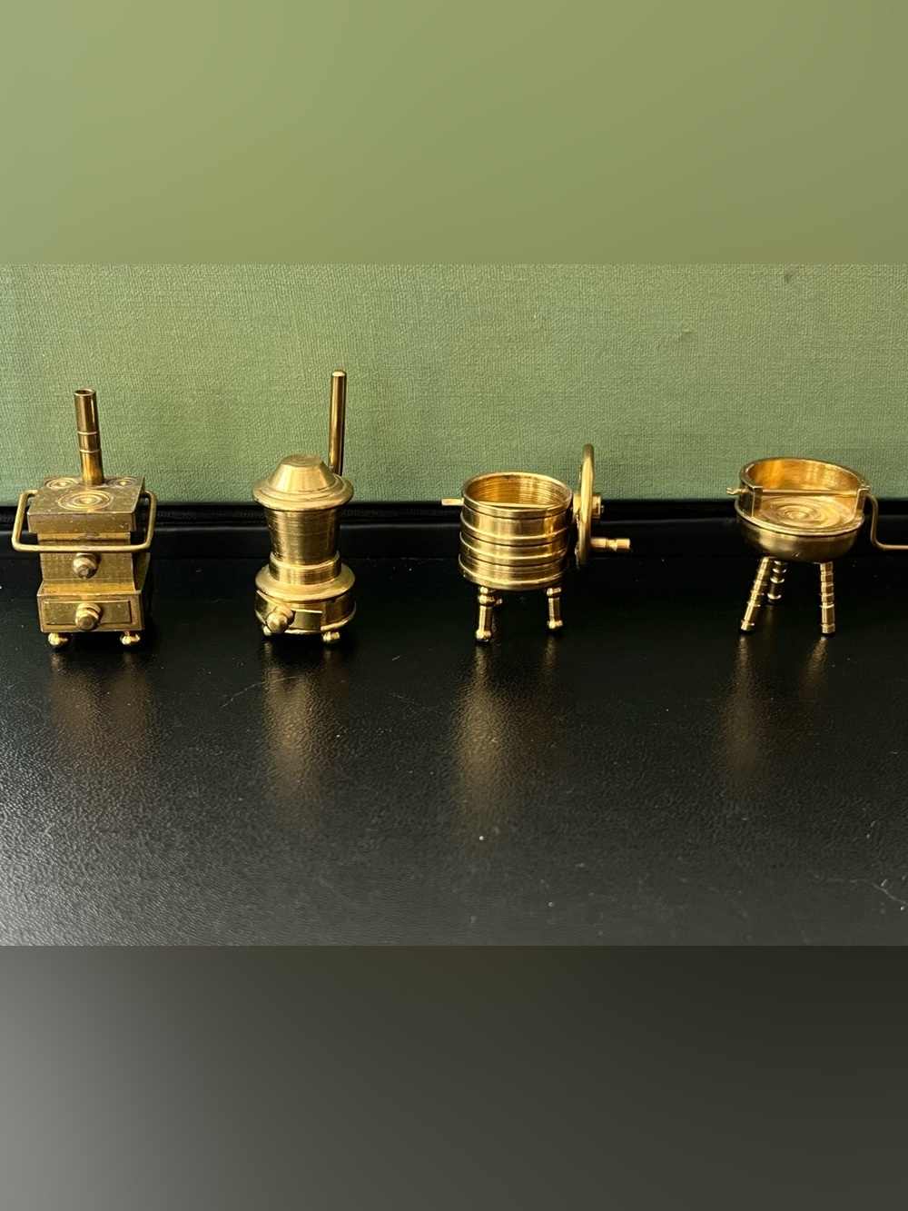 Brass Miniatures Lot 1 Dollhouse Miniatures Made In Holland